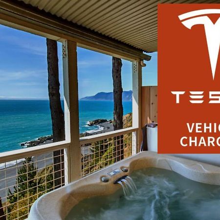 Amazing Oceanview 2 Bedroom Oceanfront! By Oceanviewhottubs Shelter Cove, Ca Tesla Ev Station Exterior foto